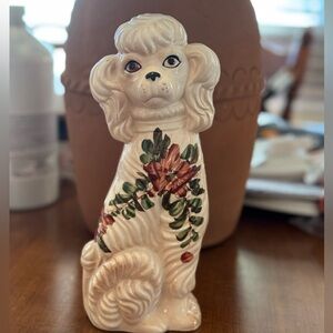 Vintage Hand-Painted Ceramic Poodle – 10 Inches Tall Made in Japan (1950s–1970s)